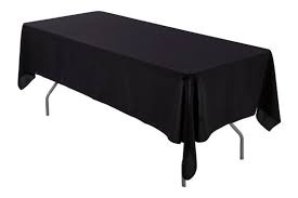 Rectangle Tablecloth - Black 